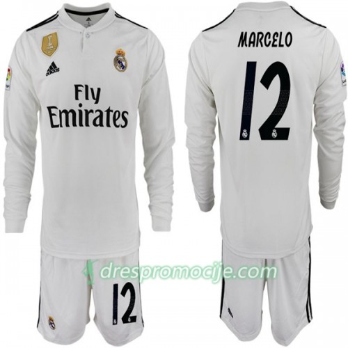 Real Madrid Dres MARCELO 12 Dječji Domaći 2018/19 Dugim Rukavima Real Madrid Dres MARCELO 12 Dječji Domaći 2018/19 Dugim Rukavima